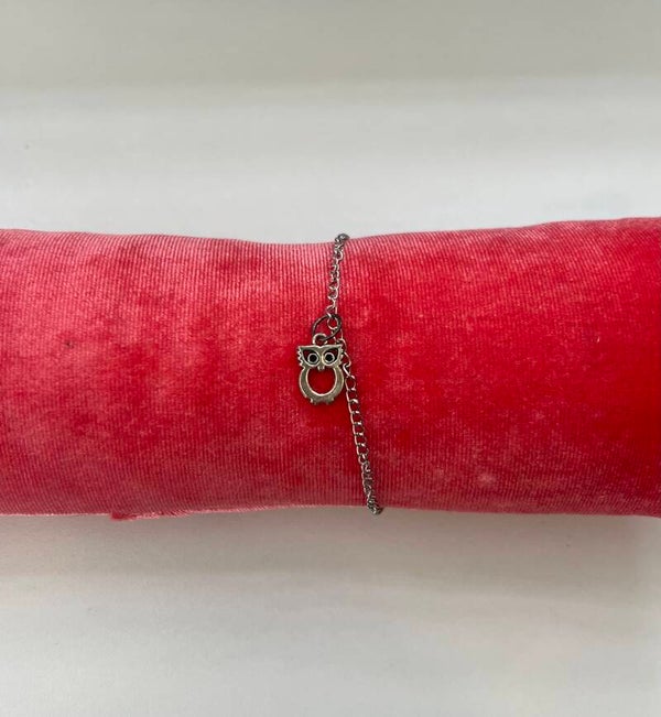 Armband uil zilver