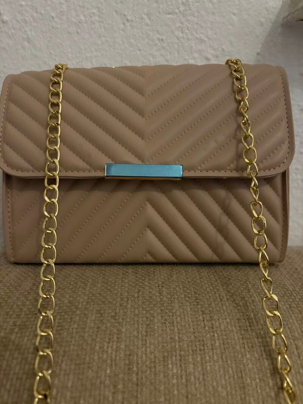 Beige tas