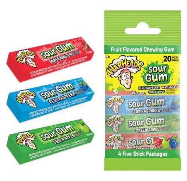 warheads sour gum 4-pack