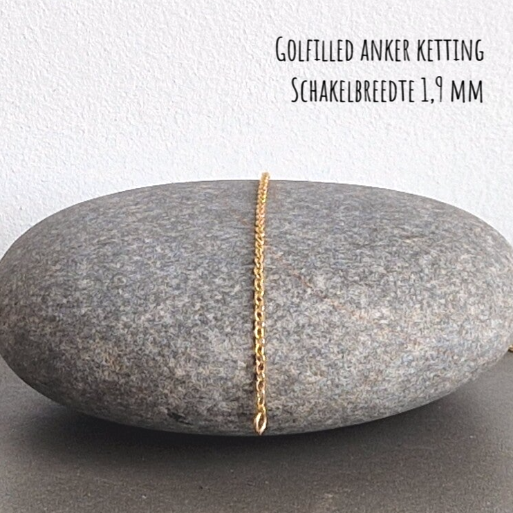Goldfilled 14K anker ketting 1,9 mm