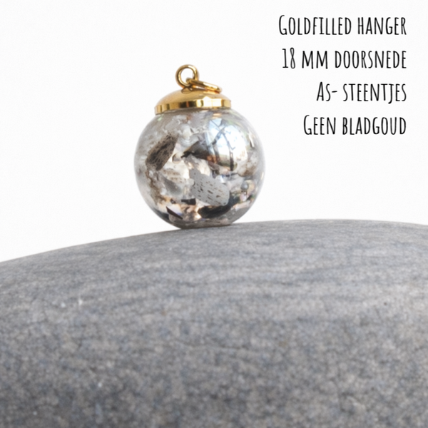 Goldfilled as-hanger 18 mm