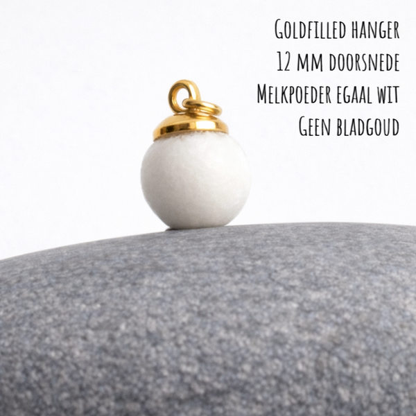 Goldfilled moedermelk-hanger 12 mm