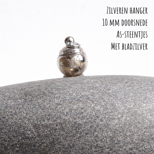 Zilveren as-hanger 10 mm