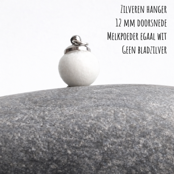 Zilveren moedermelk-hanger 12 mm
