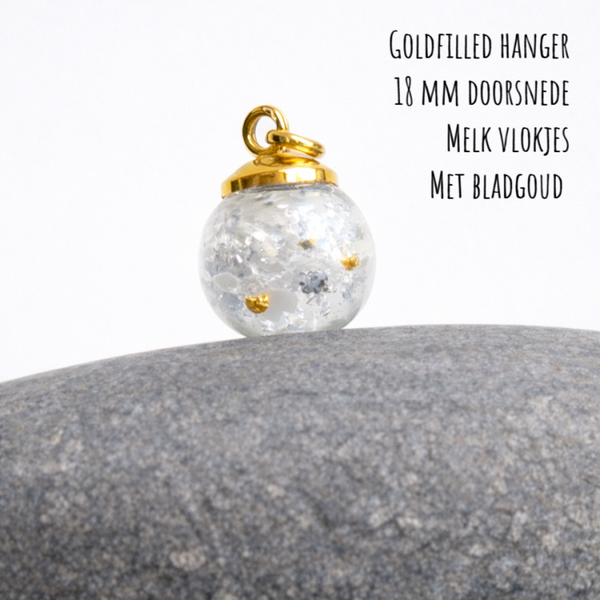 Goldfilled moedermelk-hanger 18 mm