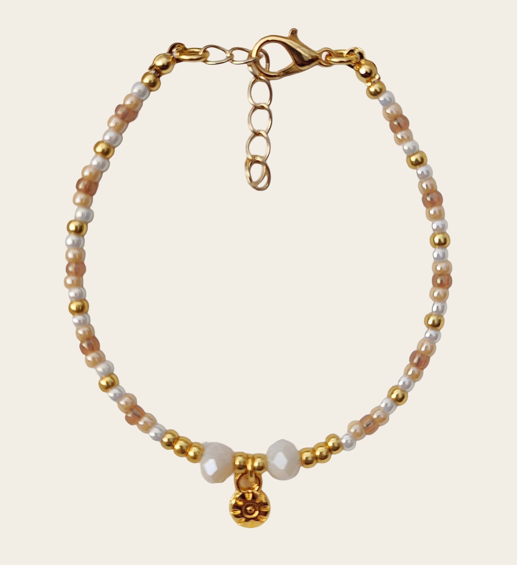 Kralen armband Miyuki Sun - Beige