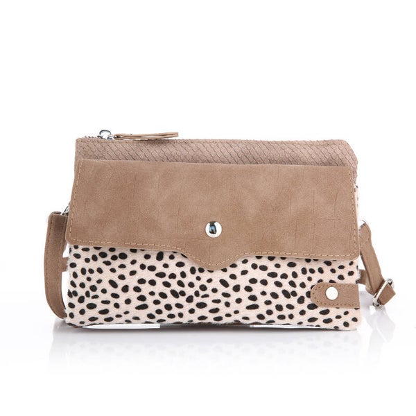 Schoudertasje / Crossbody tasje Renkum - Leo Khaki