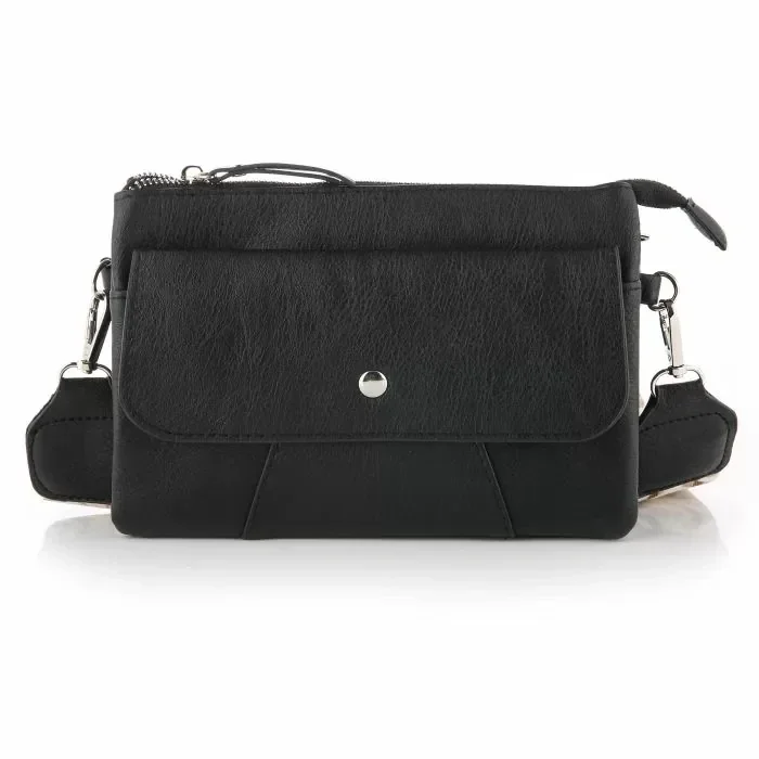 Schoudertasje / Crossbody tasje - Zwart