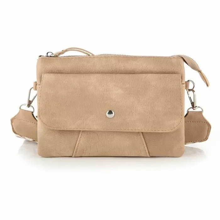 Schoudertasje / Crossbody tasje - Taupe