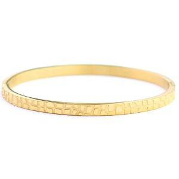 Armband Bangle Crocodile - Goud