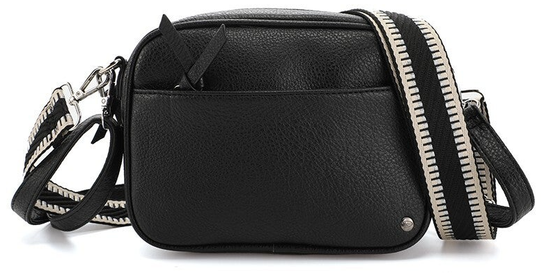 Zwart schoudertas / crossbody tasje Fira