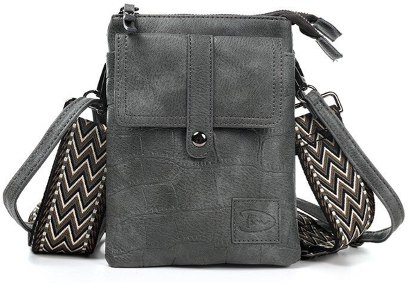 Grijs telefoontasje / crossbody tasje Tyler