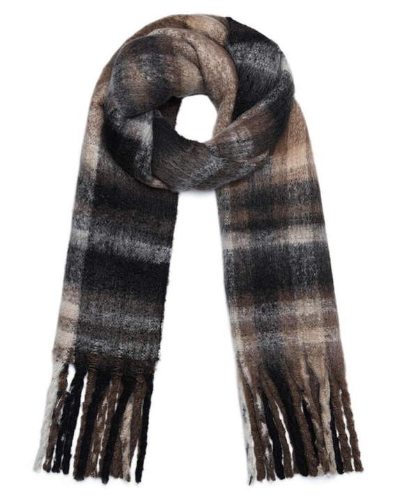 Winter sjaal Denise - Zwart