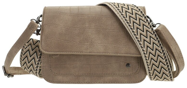 Taupe schoudertas / crossbody tasje Skala