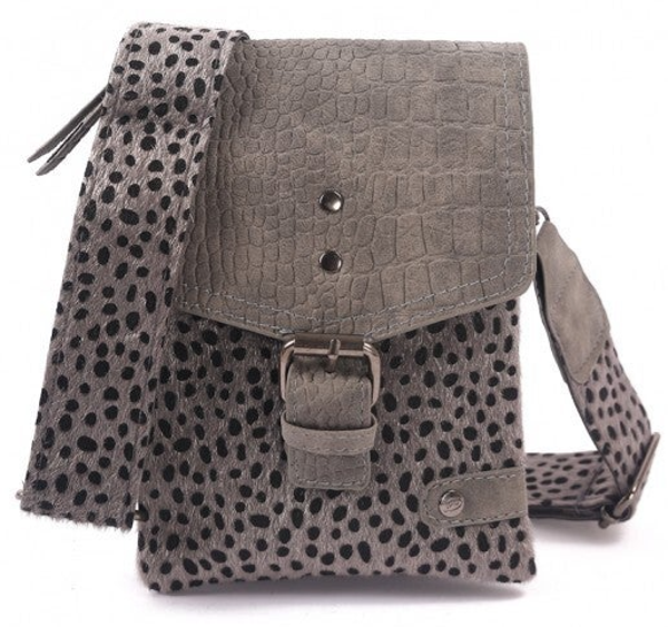 Telefoontasje / Crossbody tasje Egmond -  Grijs