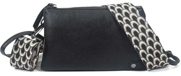 Schoudertasje / Crossbody tasje Castel - Zwart