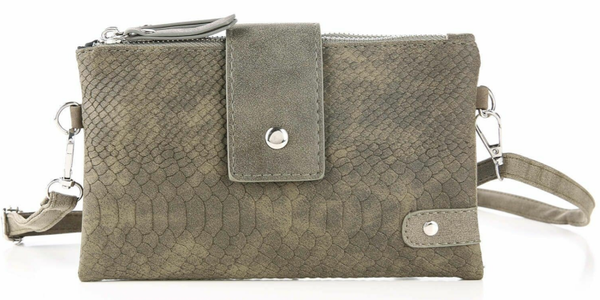 Schoudertasje / Crossbody tasje Foldable Snake - Groen