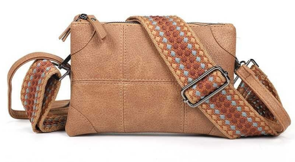 Schoudertasje / Crossbody tasje Alkmaar Nieuw - Camel