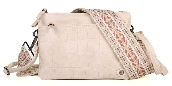 Naturel - beige schoudertasje / crossbody tasje Brussel