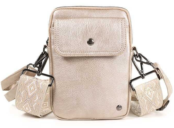 Telefoontasje / Crossbody tasje Groet Nieuw - Champagne