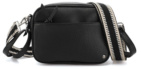 Zwart schoudertas / crossbody tasje Fira