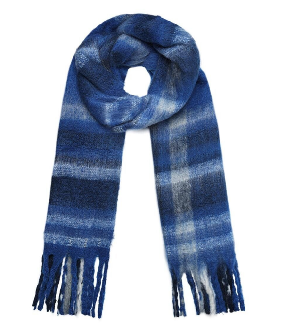 Winter sjaal Denise - Blauw