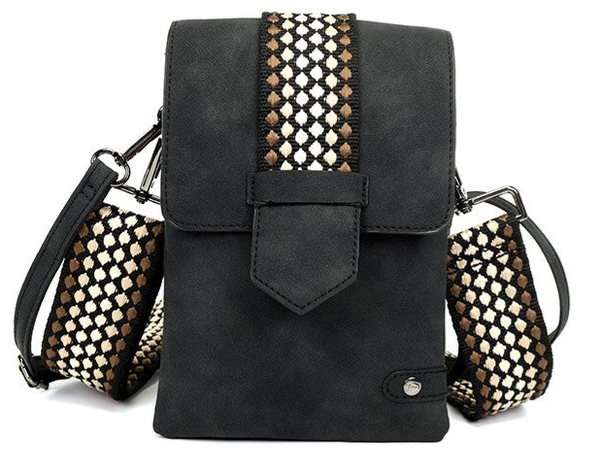 Telefoontasje / Crossbody tasje Nancy Metz - Zwart