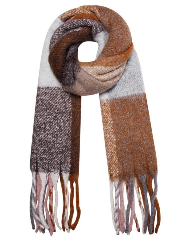 Winter sjaal Linda - Bruin