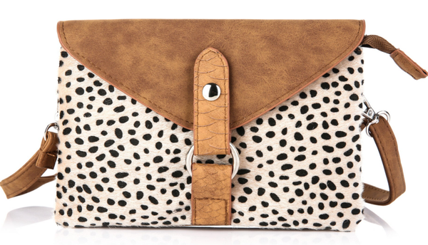 Schoudertasje / Crossbody tasje Cheetah Ring - Camel