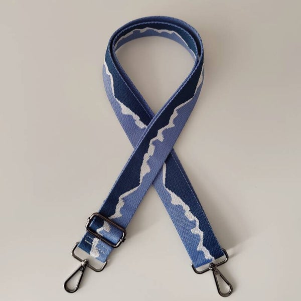 Schouderband Zigzag - Blauw