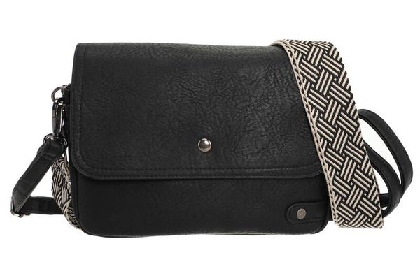 Schoudertasje / Crossbody tas Rennes - Zwart