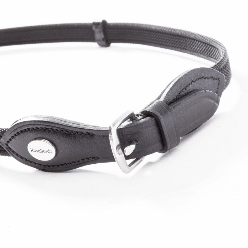 Rênes caoutchoutées « Silent » avec mousqueton