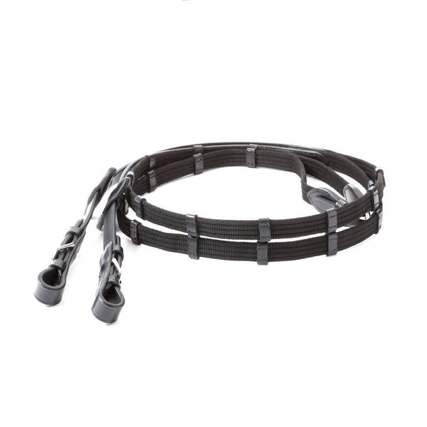 Rênes en sangle « double barres » - 20 mm - 10 stops
