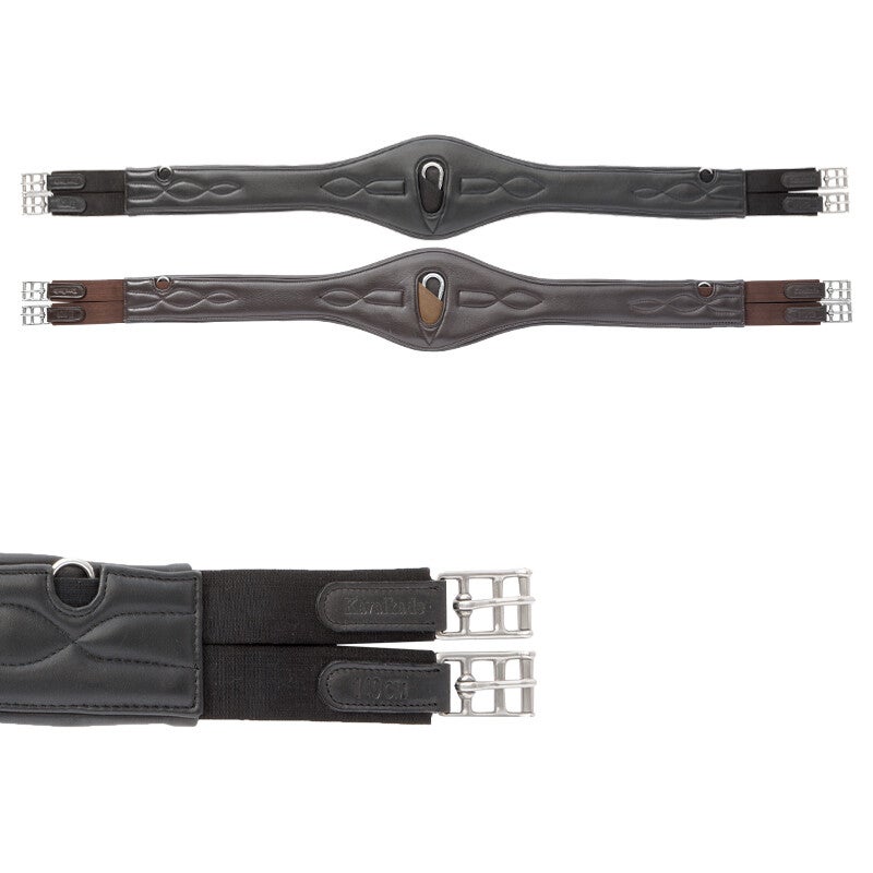 Sangle longue cuir souple COMFORT avec ou sans élastiques