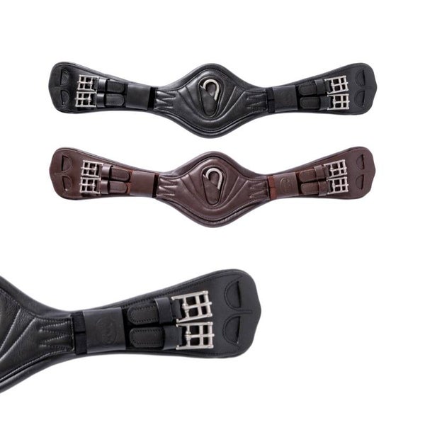 Sangle courte cuir souple JULIUS avec ou sans élastiques