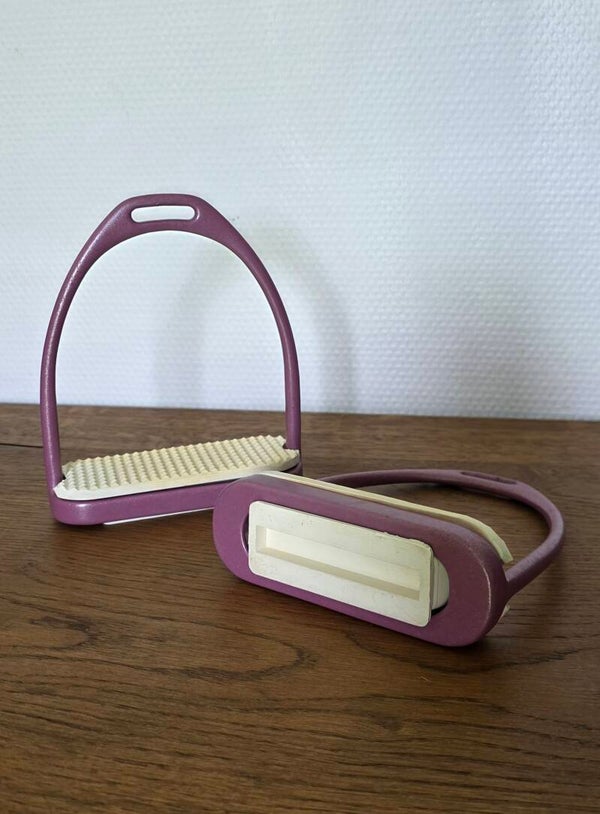 Etriers lilas pailletés adulte