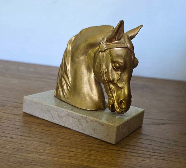 Presse papier Tête de Cheval XXe Siècle