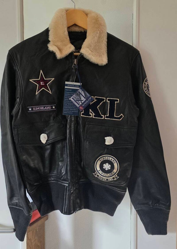 Blouson Collector en Cuir Véritable – Kingsland Equestre "Winter Time" – Taille XS (Neuf avec étiquette)
