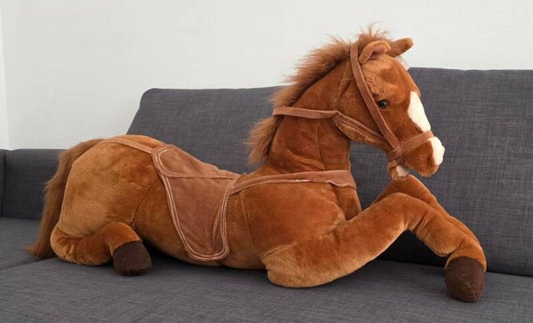 Peluche cheval couché XXL