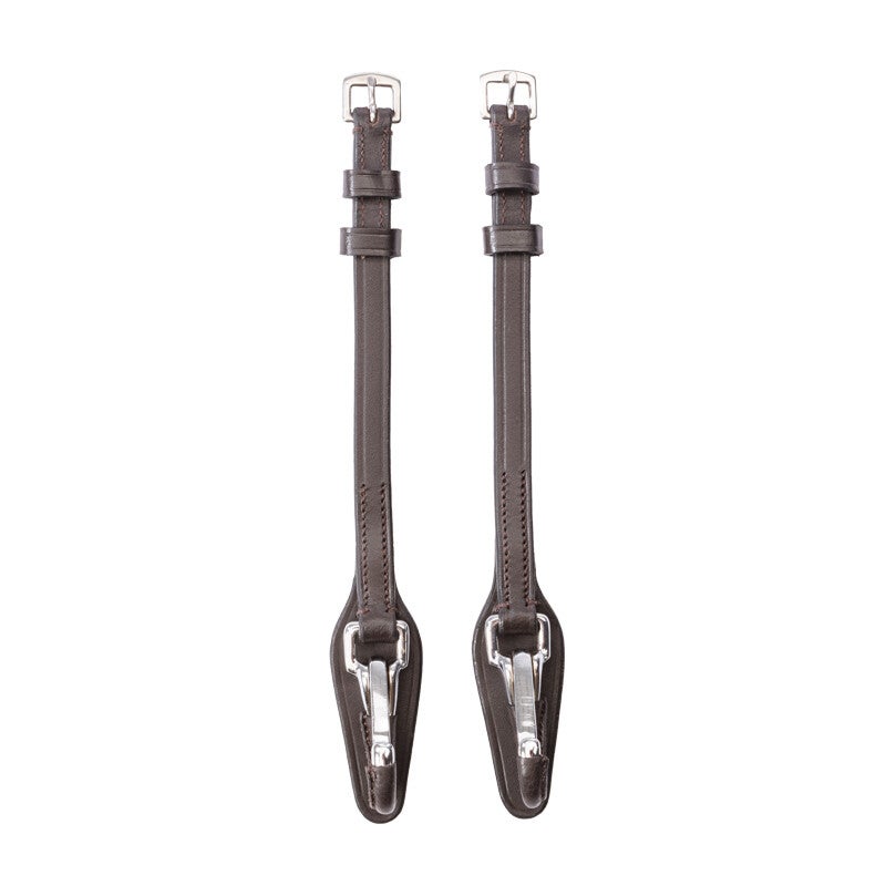 Montants en cuir avec mousquetons pour bridon "CRE8"