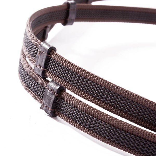 Rênes caoutchoutées - 16 mm (avec stopper)