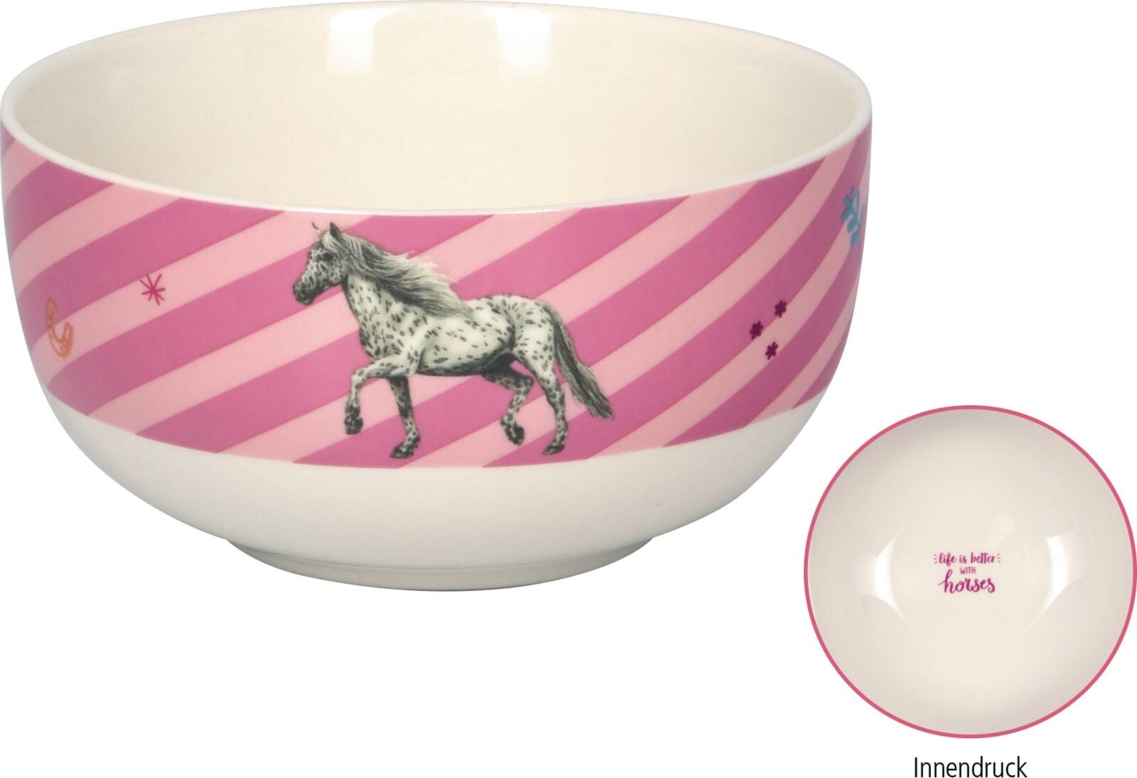Bol ceramique Chevaux 13*6.5 cm