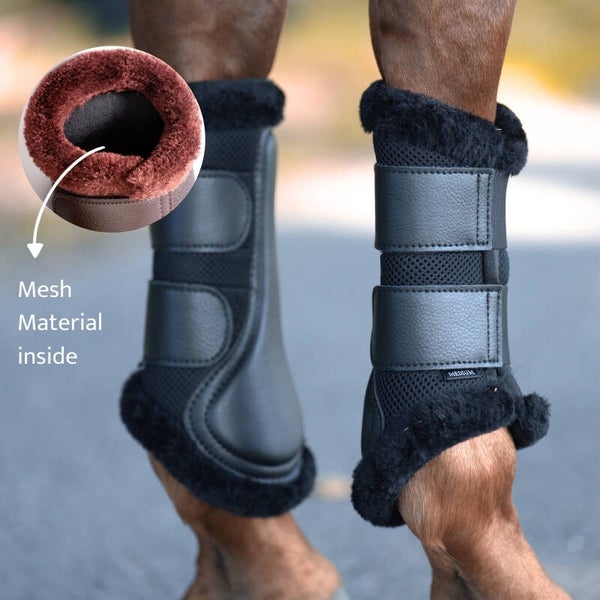 Guêtres ANATOMIC MESH avec bordure en fausse fourrure