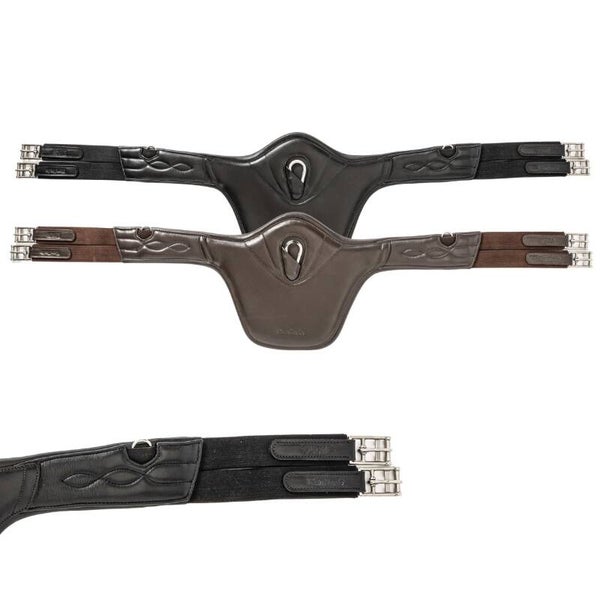 Sangle longue cuir souple avec élastiques JULIUS