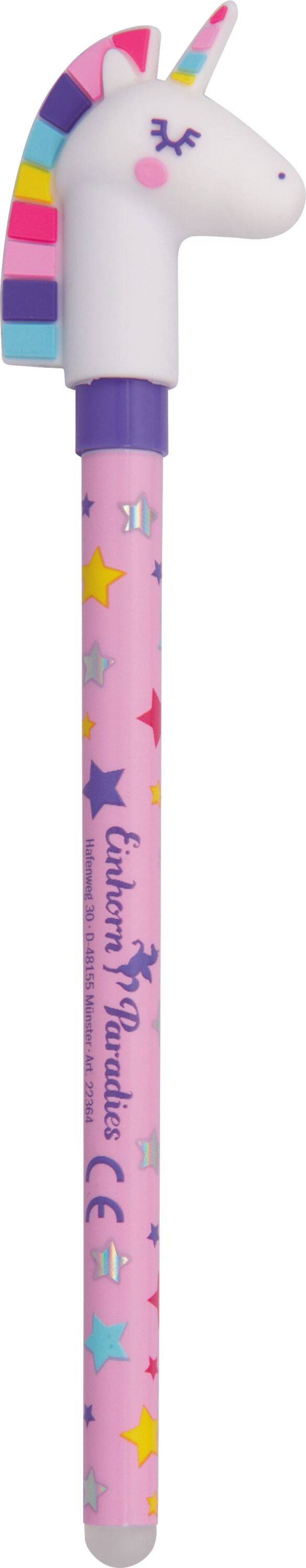 Stylo encre gel effaçable Licorne