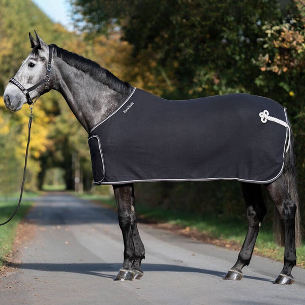 Couverture isotherme en polaire avec rabat de poitrine amovible