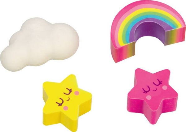 Coffret 4 gommes Licorne
