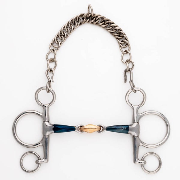 Mors Pelham à double brisures verrouillé ERGONOMIC force 14mm