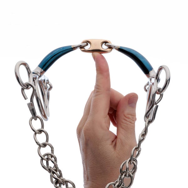 Mors Pelham long à double brisures verrouillé ERGONOMIC 14mm