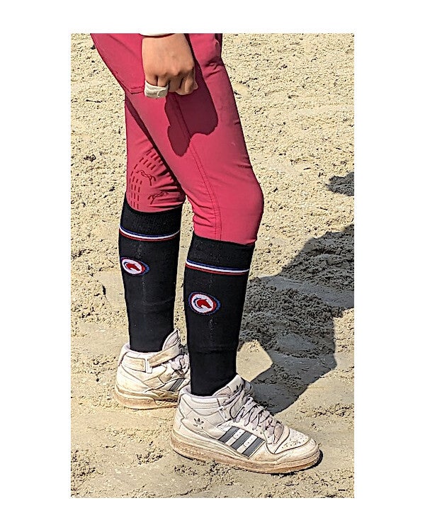 Chaussettes d'équitation Cheval en médaillon "KozySocks"